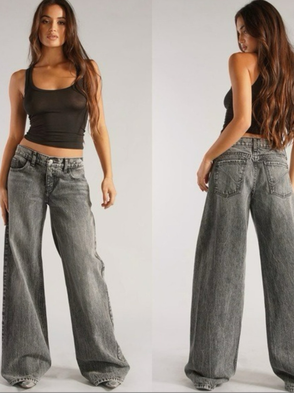 Revice TLC Wide Leg Baggy Jean in Abyss Size 31